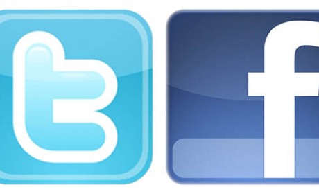 facebook logo. Twitter and Facebook Logo