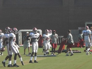 Alabama wide receiver Kenny Bell returns to practice after a personal day on Tuesday. (Photo by Brett Hudson)