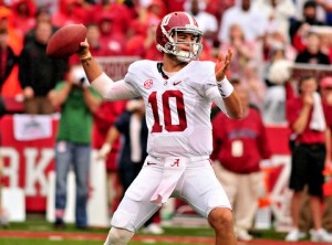 McCarron's legendary status at Alabama is certain, but his NFL Draft status is still up in the air. (Photo Credit/NYTimes.com)
