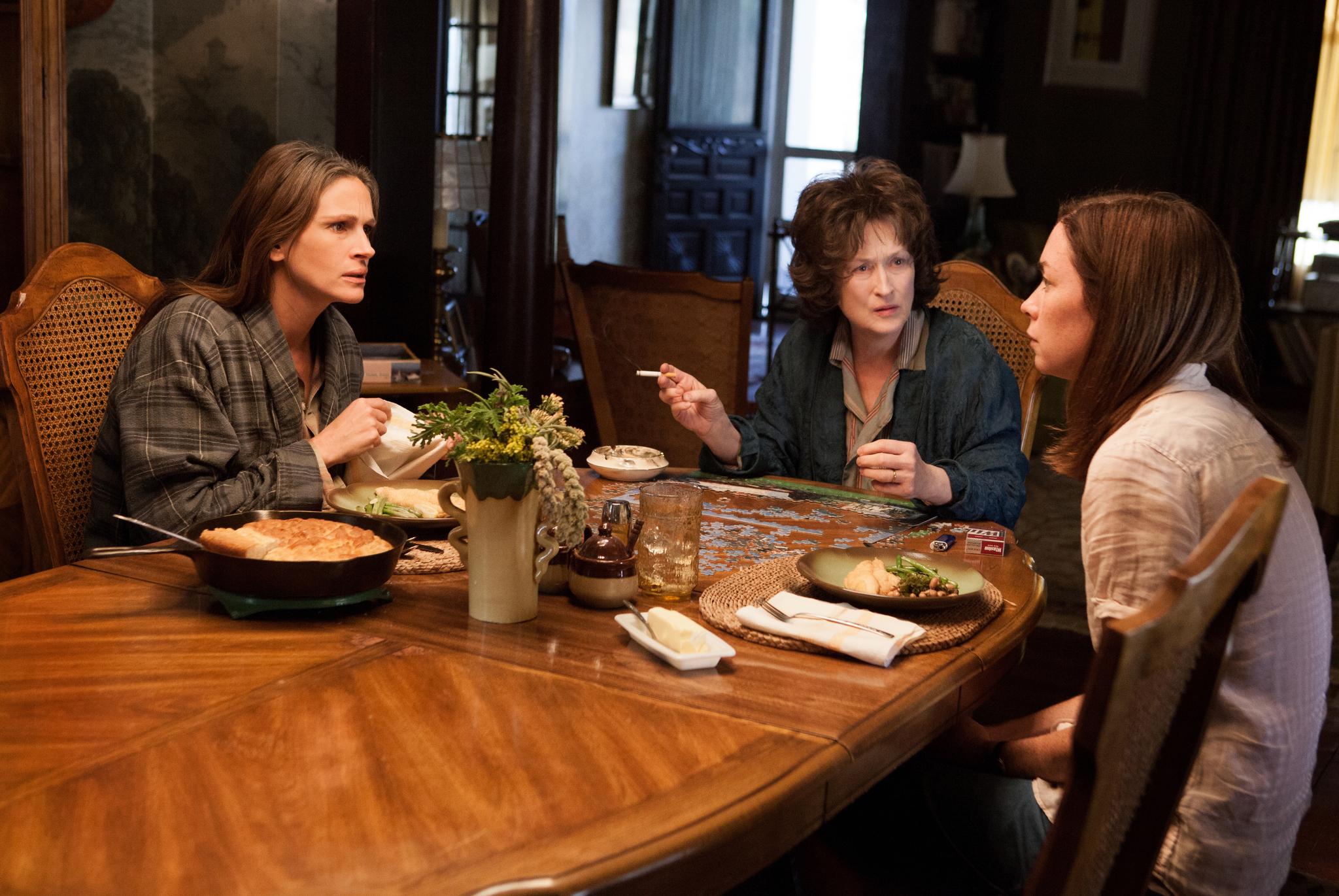 Streep, Roberts and Julianne Nicholson in August: Osage County 
