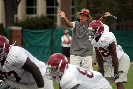 Crimson Tide Holds Two Hour Practice on Tuesday