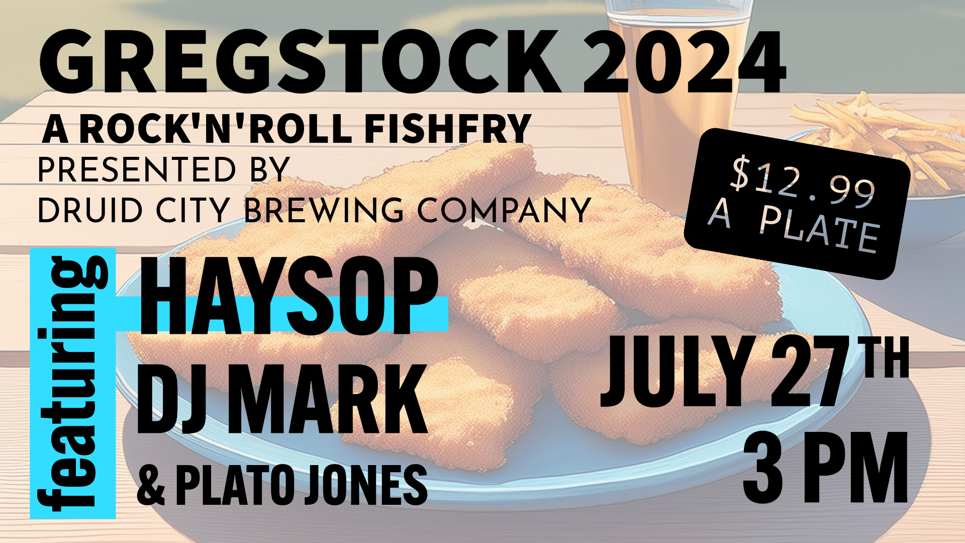 Gregstock 2024 featuring Haysop DJ Mark and Plato Jones