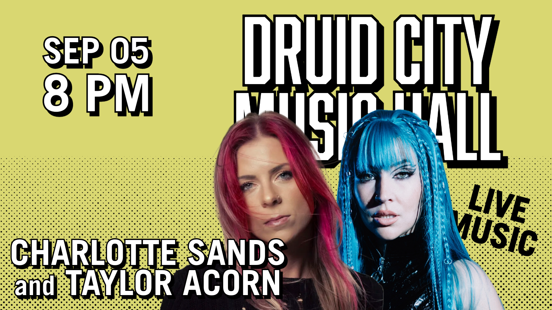 Charlotte Sands and Taylor Acorn at The Druid City Music Hall September 05, 2024