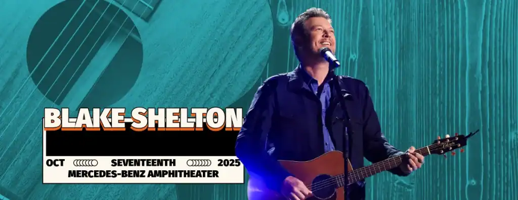 Blake Shelton at the Mercedes-Benz Amphitheater on Oct. 17th.