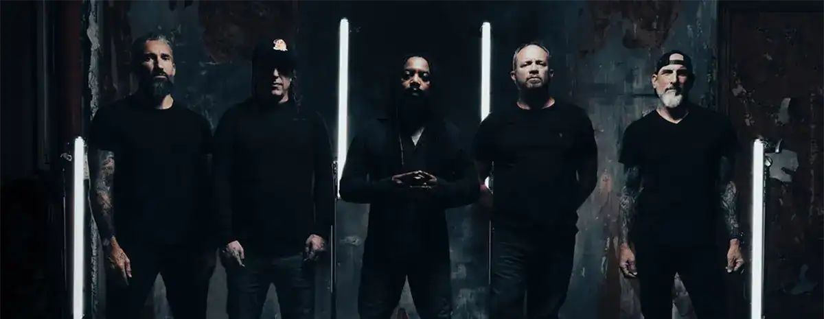 Sevendust performing at Iron City April 22, 2026